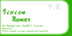 vivien munar business card